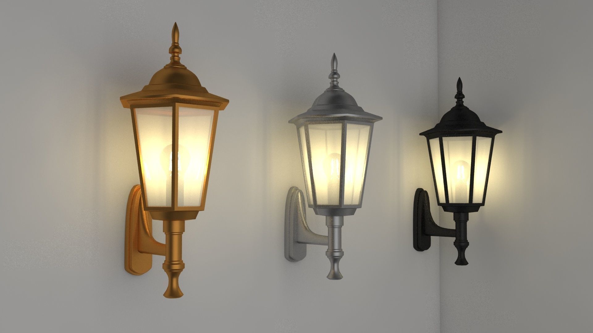  lamp 3d model  by  3 materials 3D model_8
