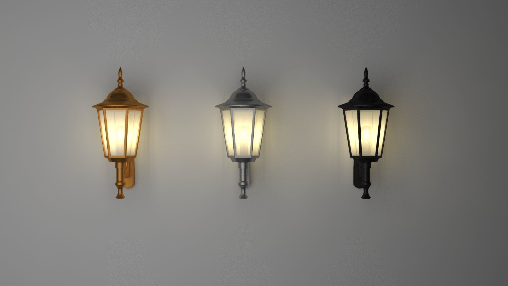  lamp 3d model  by  3 materials 3D model_3