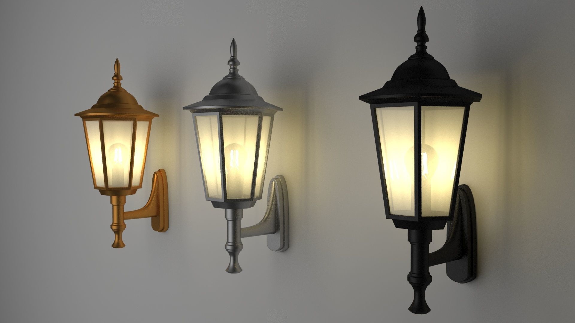  lamp 3d model  by  3 materials 3D model_7