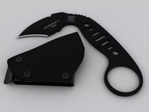 Scorpions Tail Karambit 3D model