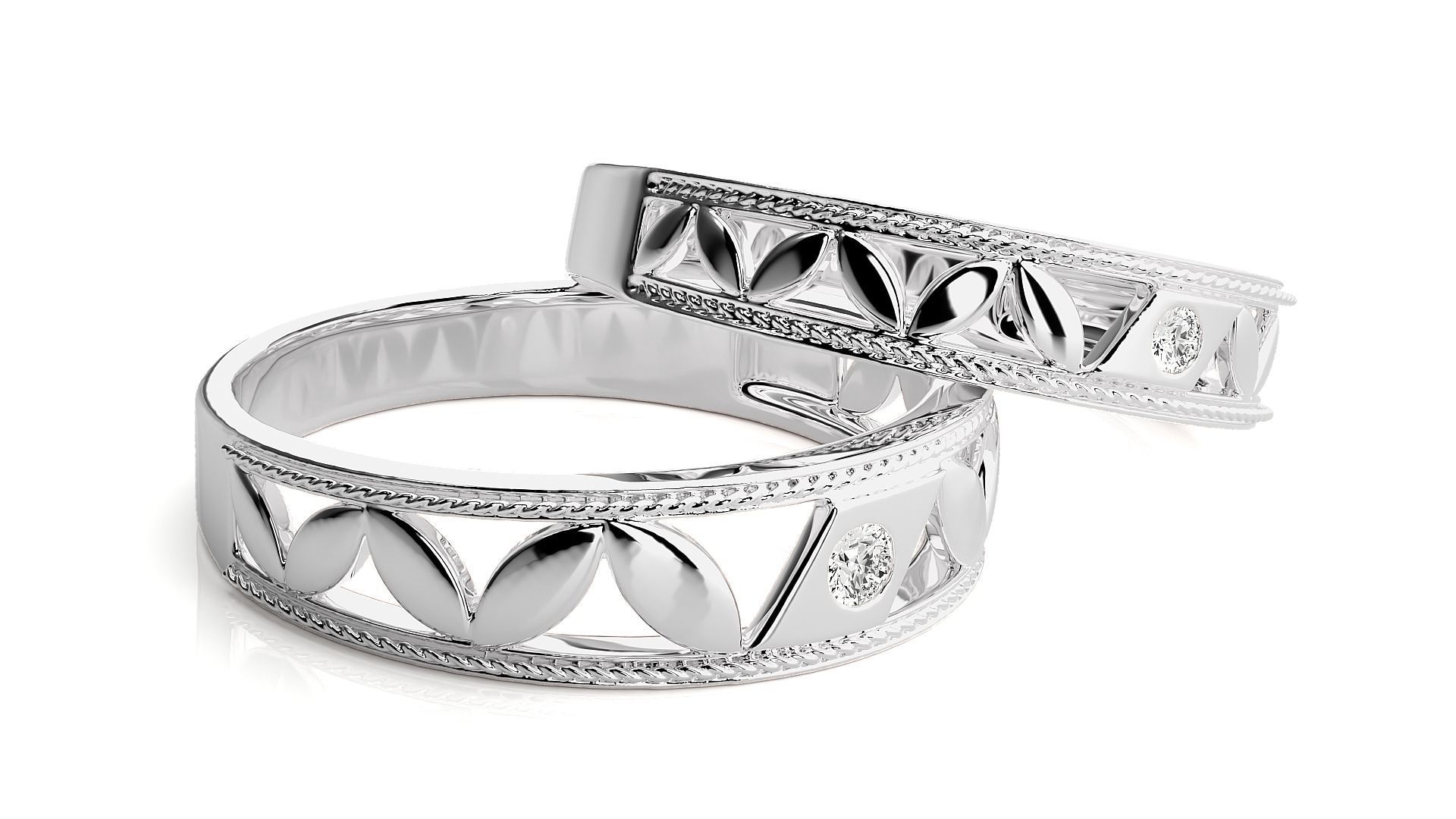 Band ring - N41  3 3D print model_6