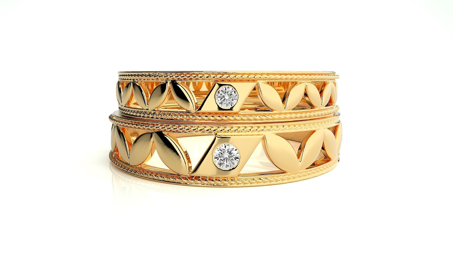 Band ring - N41  3 3D print model_11