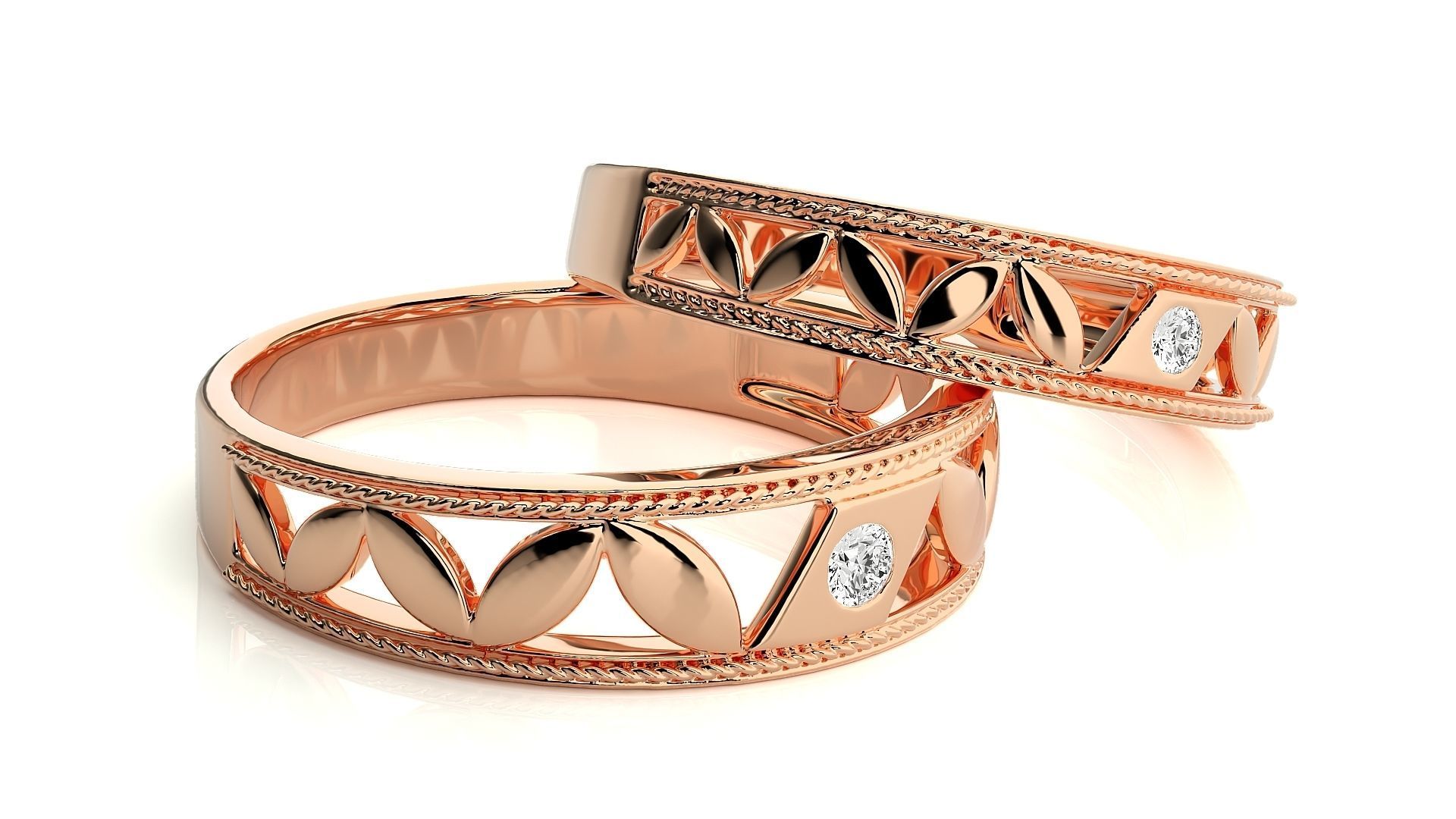 Band ring - N41  3 3D print model_2