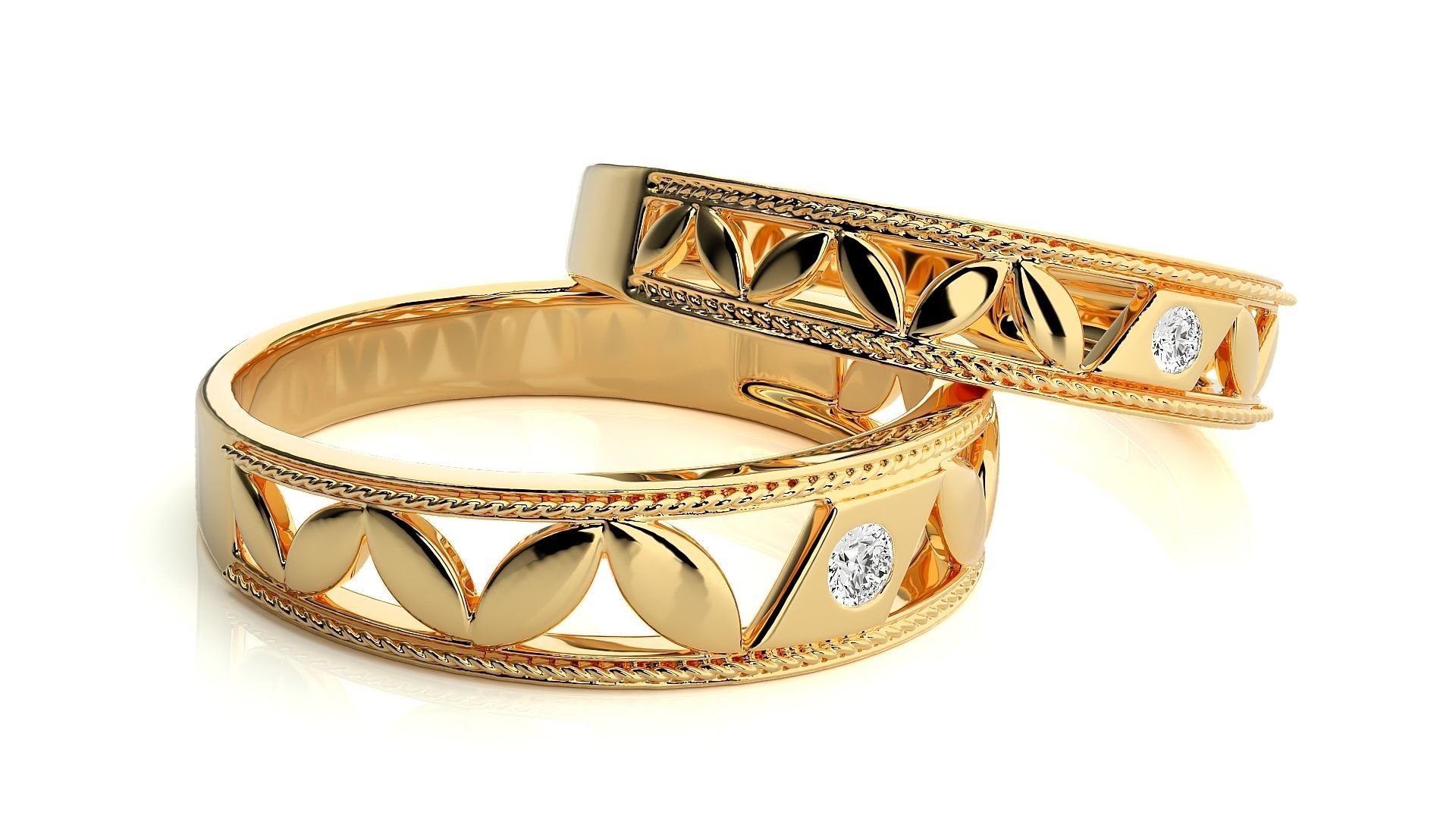 Band ring - N41  3 3D print model_10