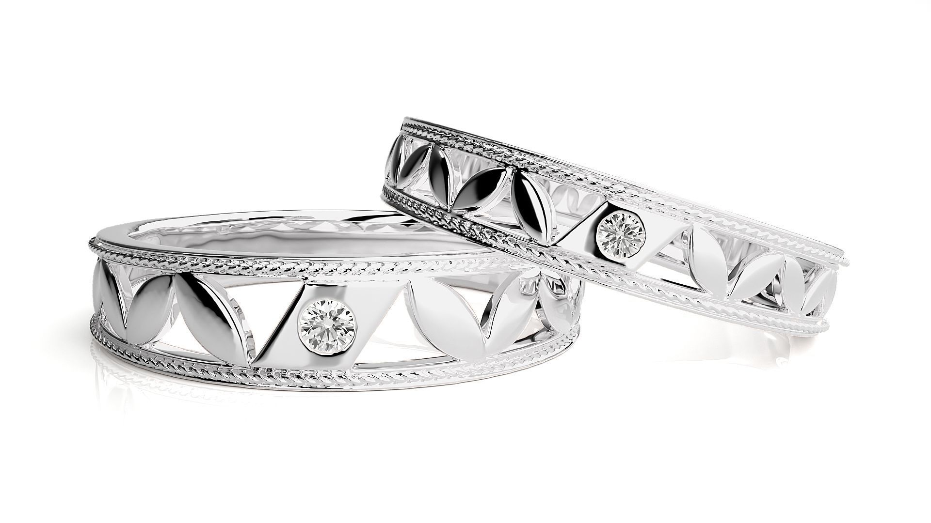 Band ring - N41  3 3D print model_4