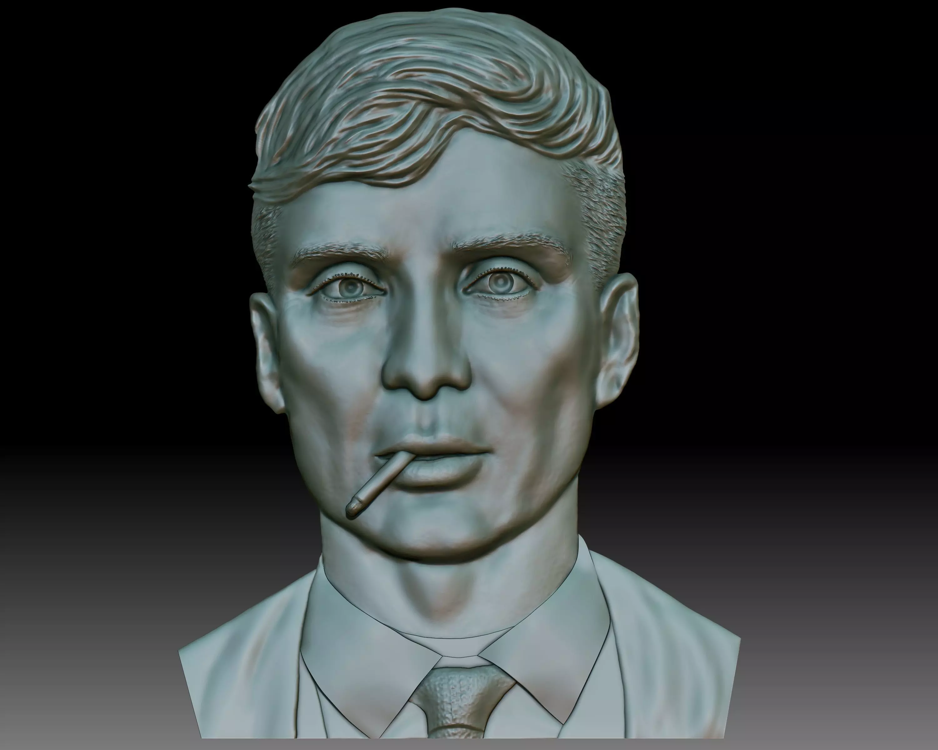 Custom portrait by your photo - Bas-relief for CNC router Free 3D print model_0