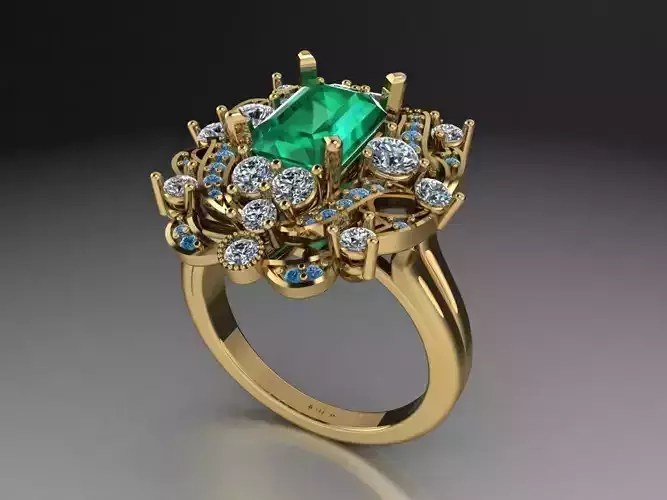 Arabic Stile flower ring  530 