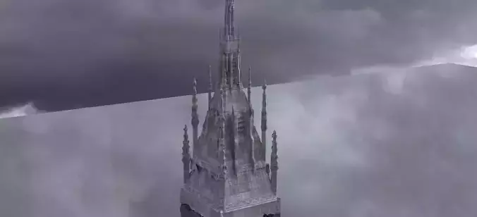 Dark Fantasy Tower church tower 3D