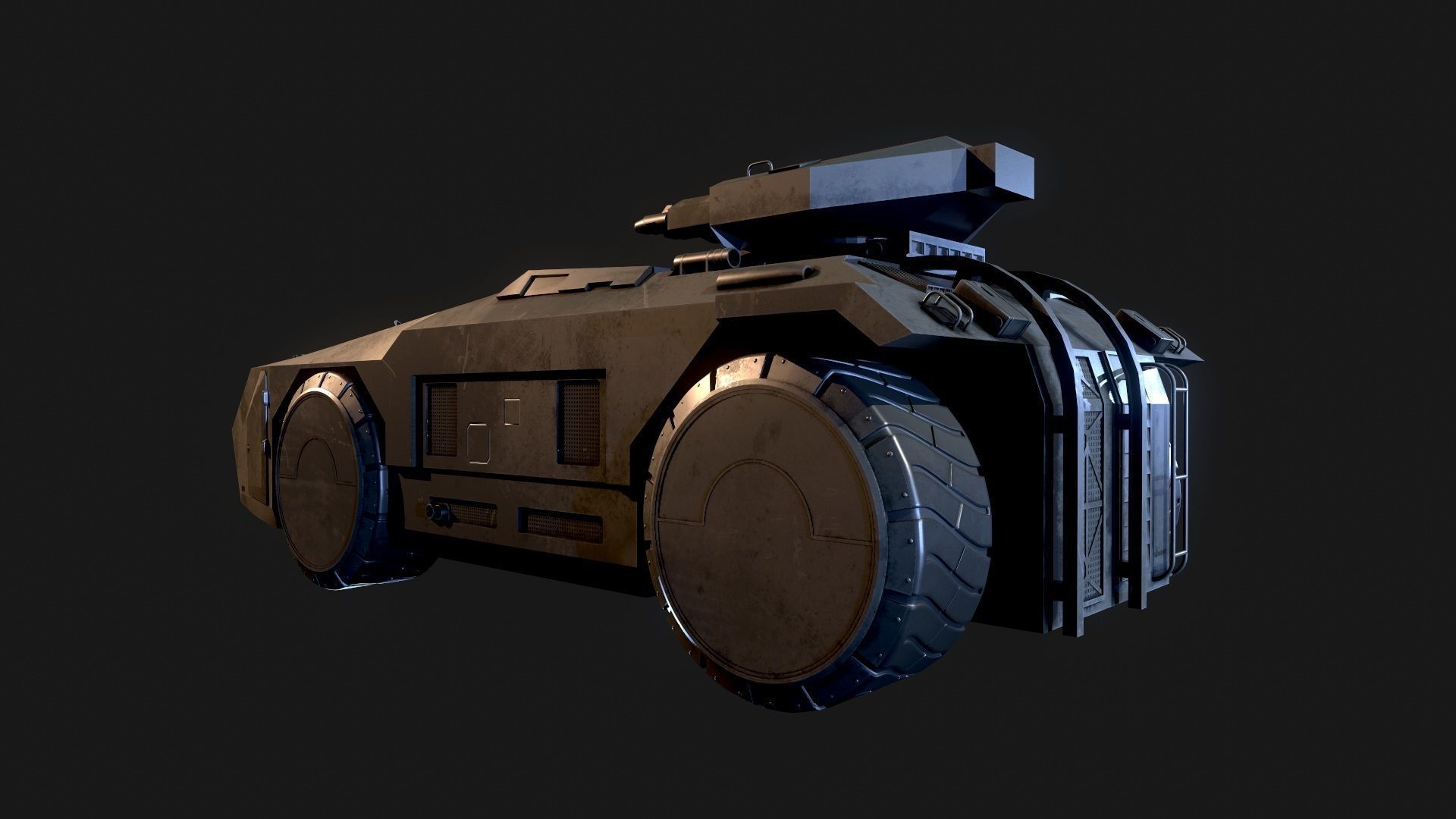 M 577 APC Aliens 3D model_5