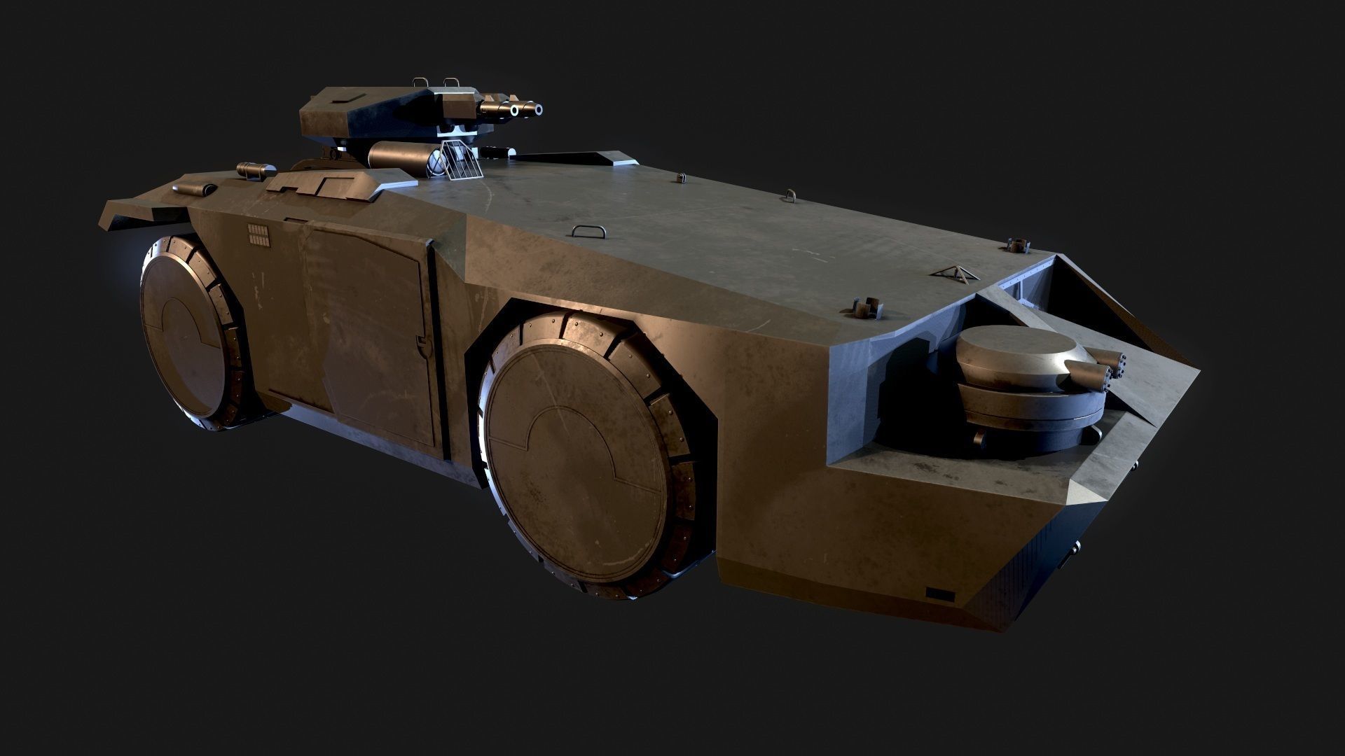 M 577 APC Aliens 3D model_2