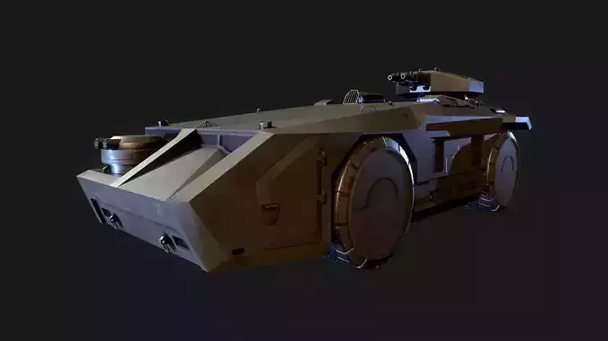M 577 APC Aliens 3D model