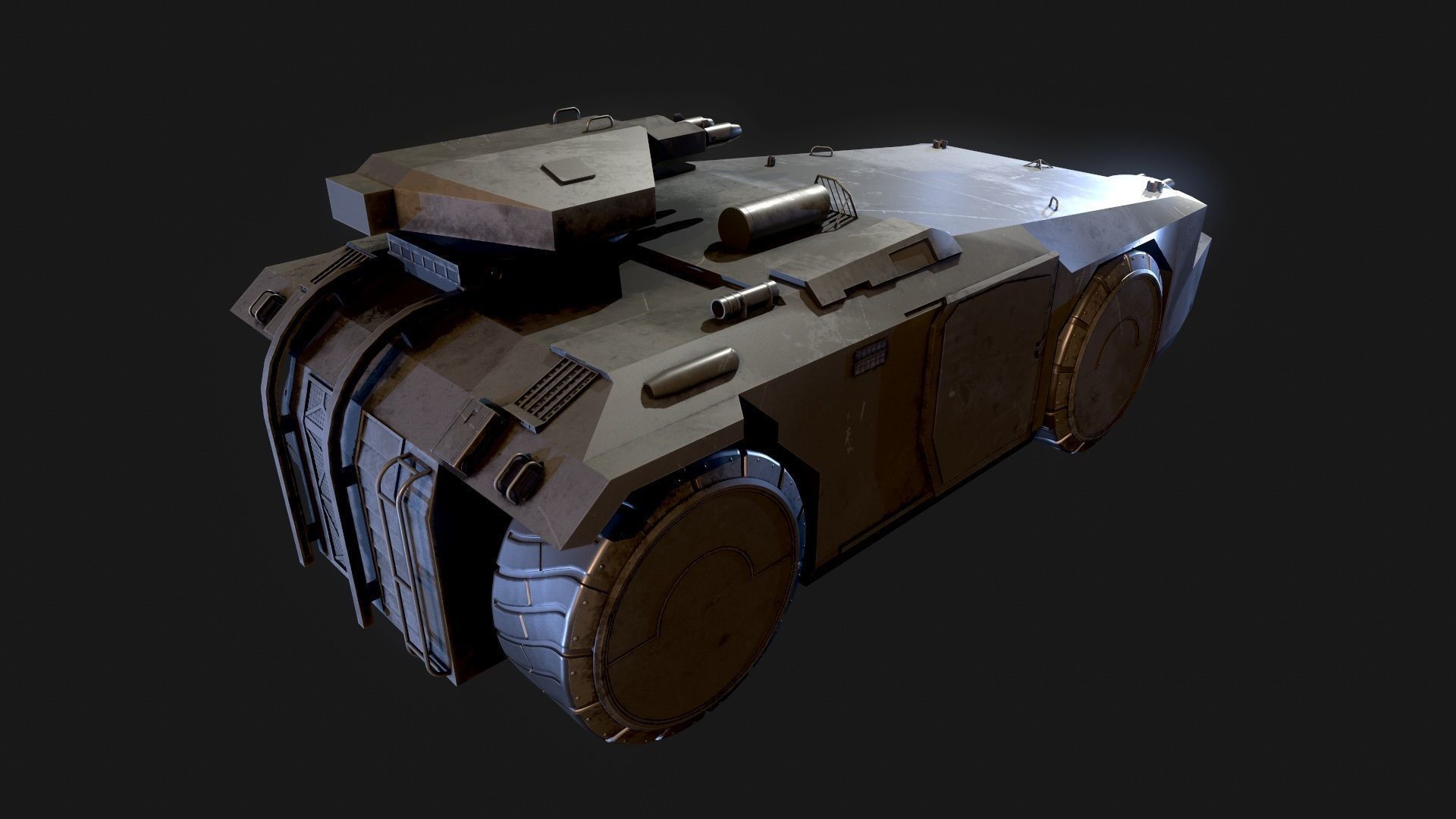M 577 APC Aliens 3D model_4