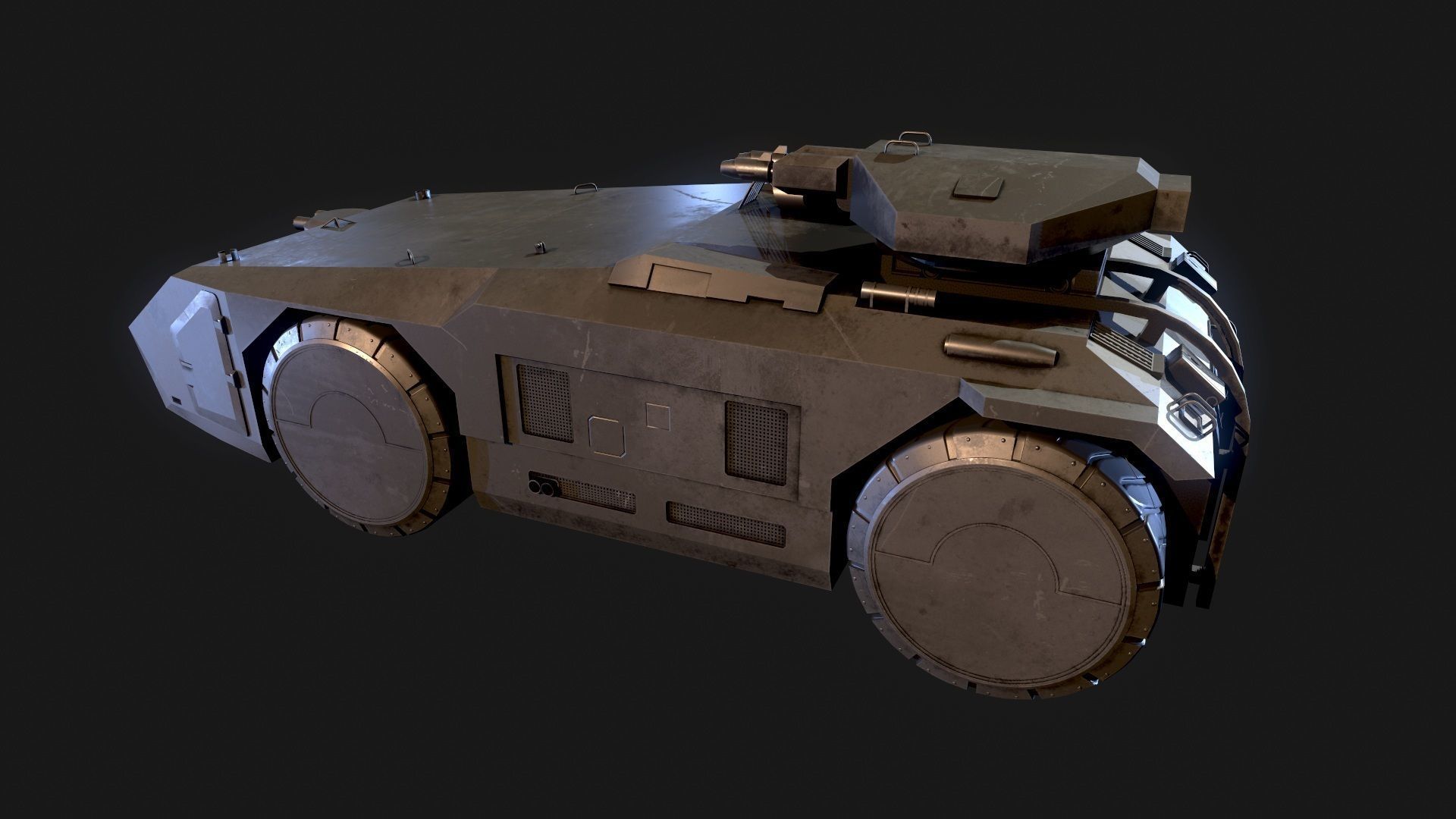 M 577 APC Aliens 3D model_6