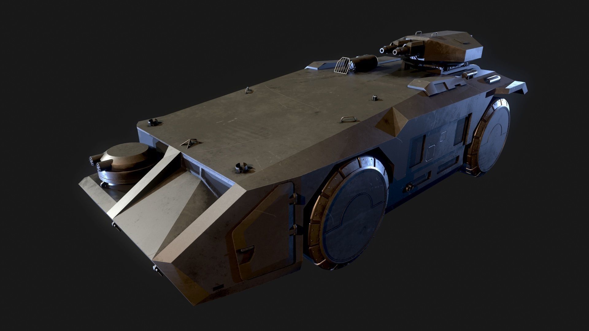 M 577 APC Aliens 3D model_1