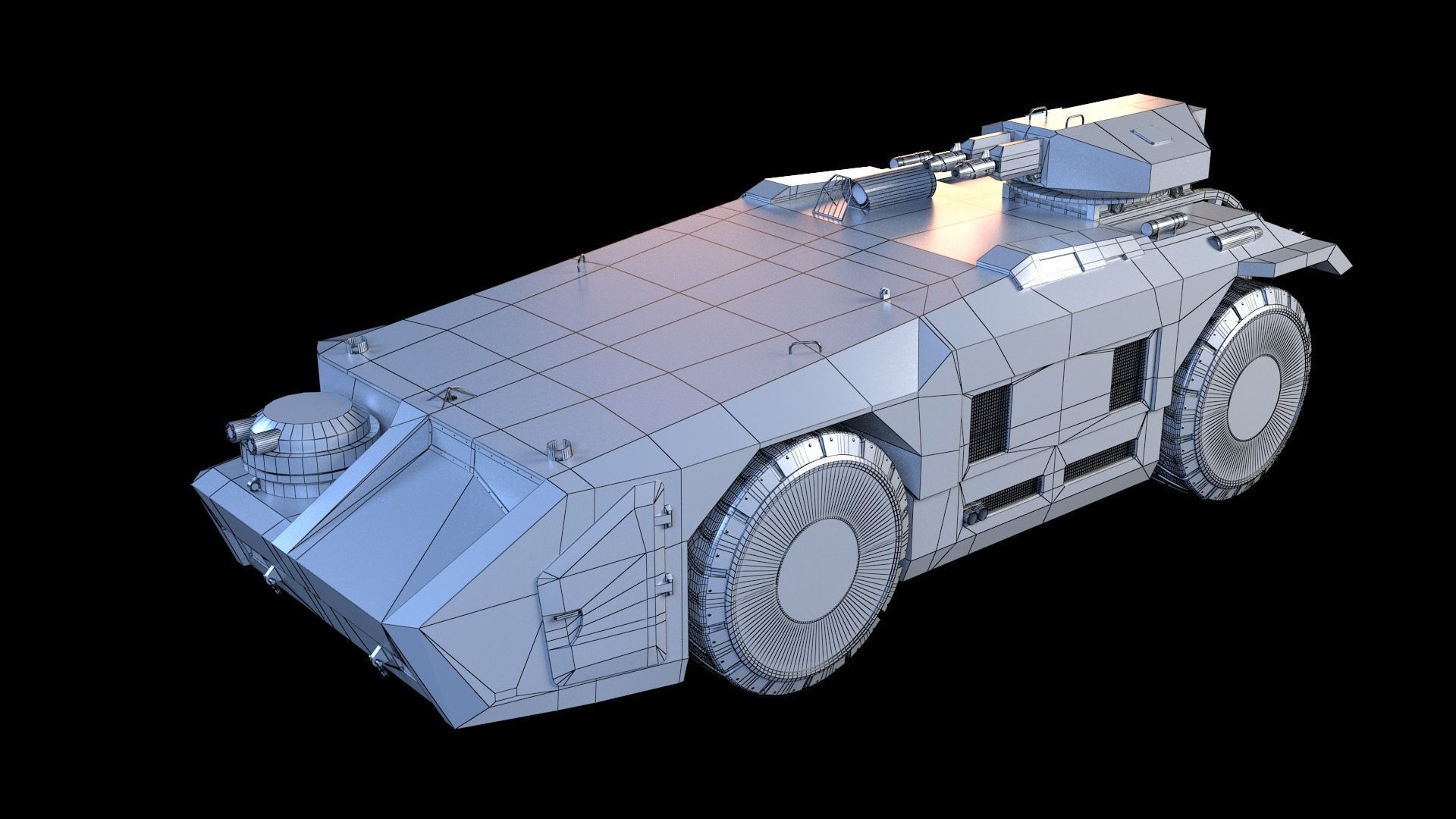 M 577 APC Aliens 3D model_7