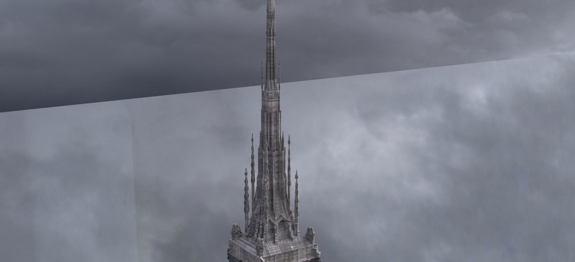 Dark Fantasy architecture 3D 3D model_1