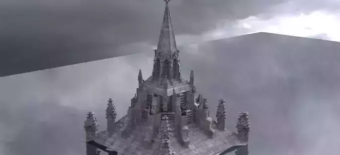 Dark Fantasy architecture 2 3D 3D model