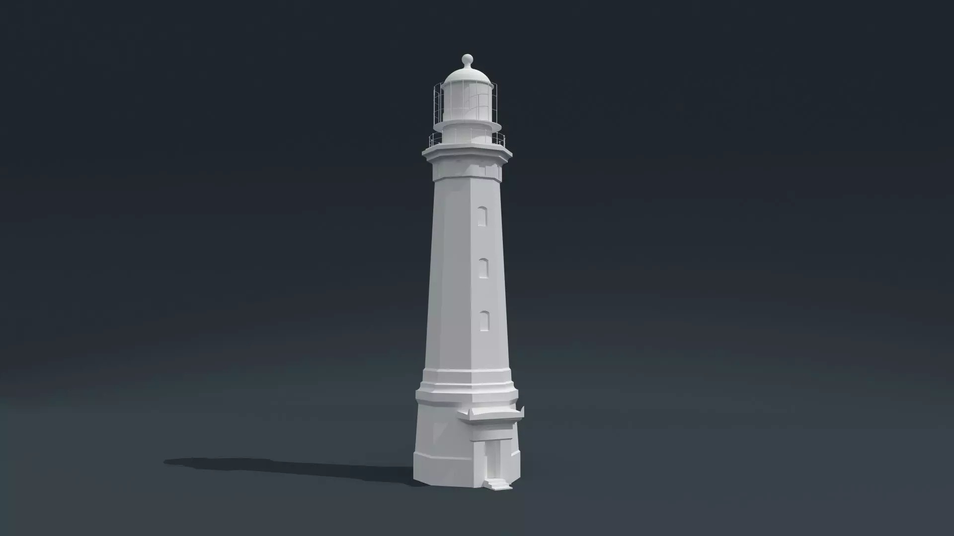 Kyz-Aul lighthouse 3D model_0