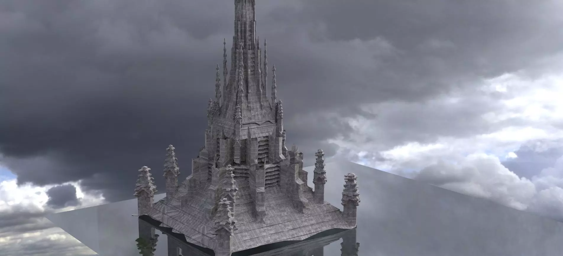 Dark Fantasy Gothic medieval 3D model_0