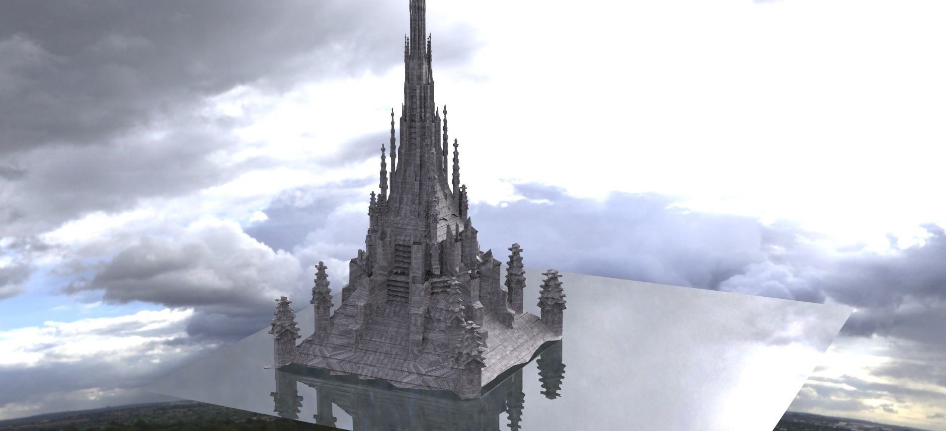 Dark Fantasy Gothic medieval 3D model_3