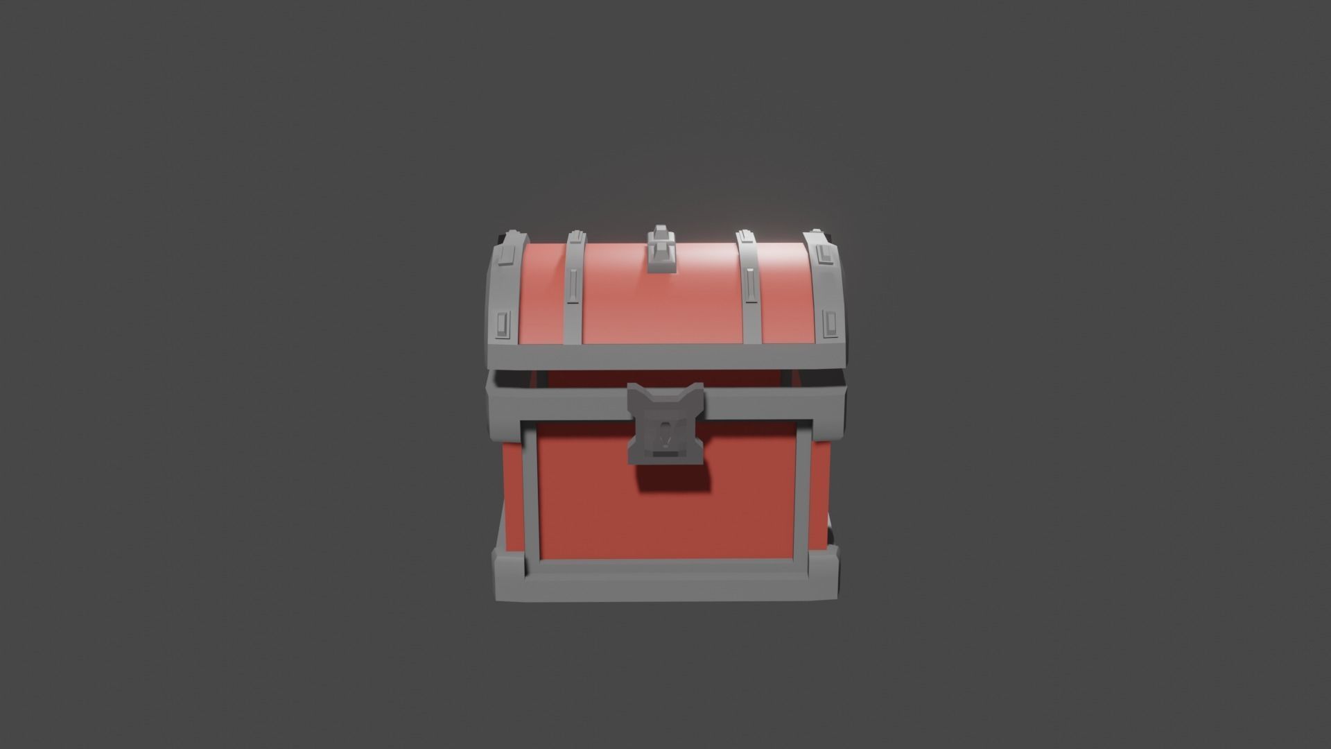 low poly game prize cases Low-poly 3D model_4