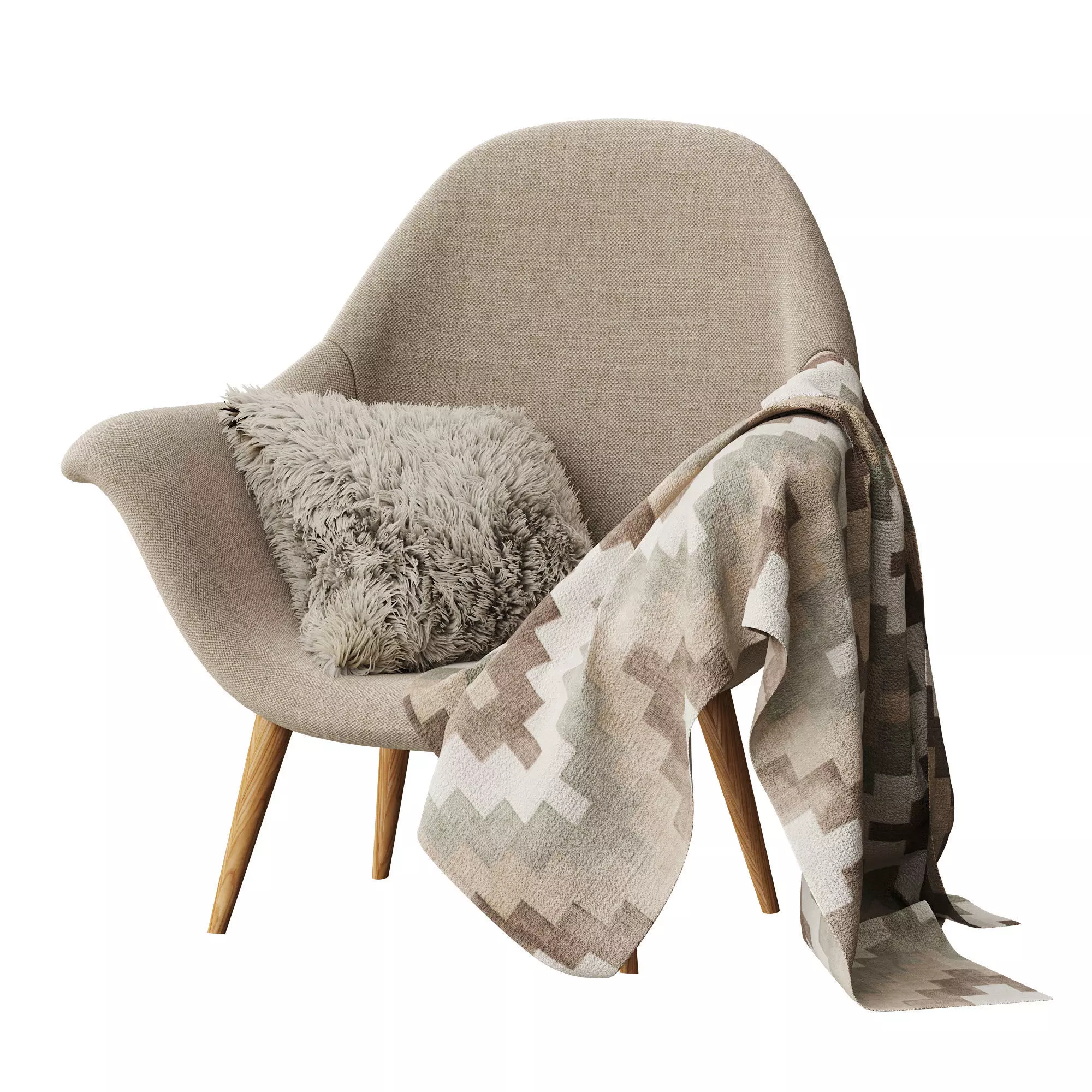 SWOON LOUNGE CHAIR 3D model