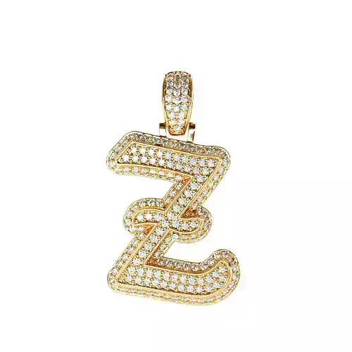 Tattoo fonts z alphabet pendent