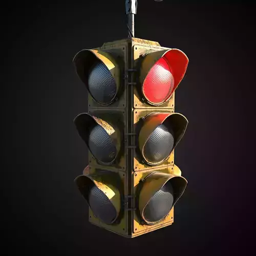 Traffic light Free 3D model