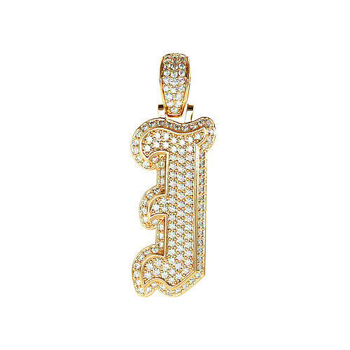Tattoo fonts I alphabet pendent 3D print model