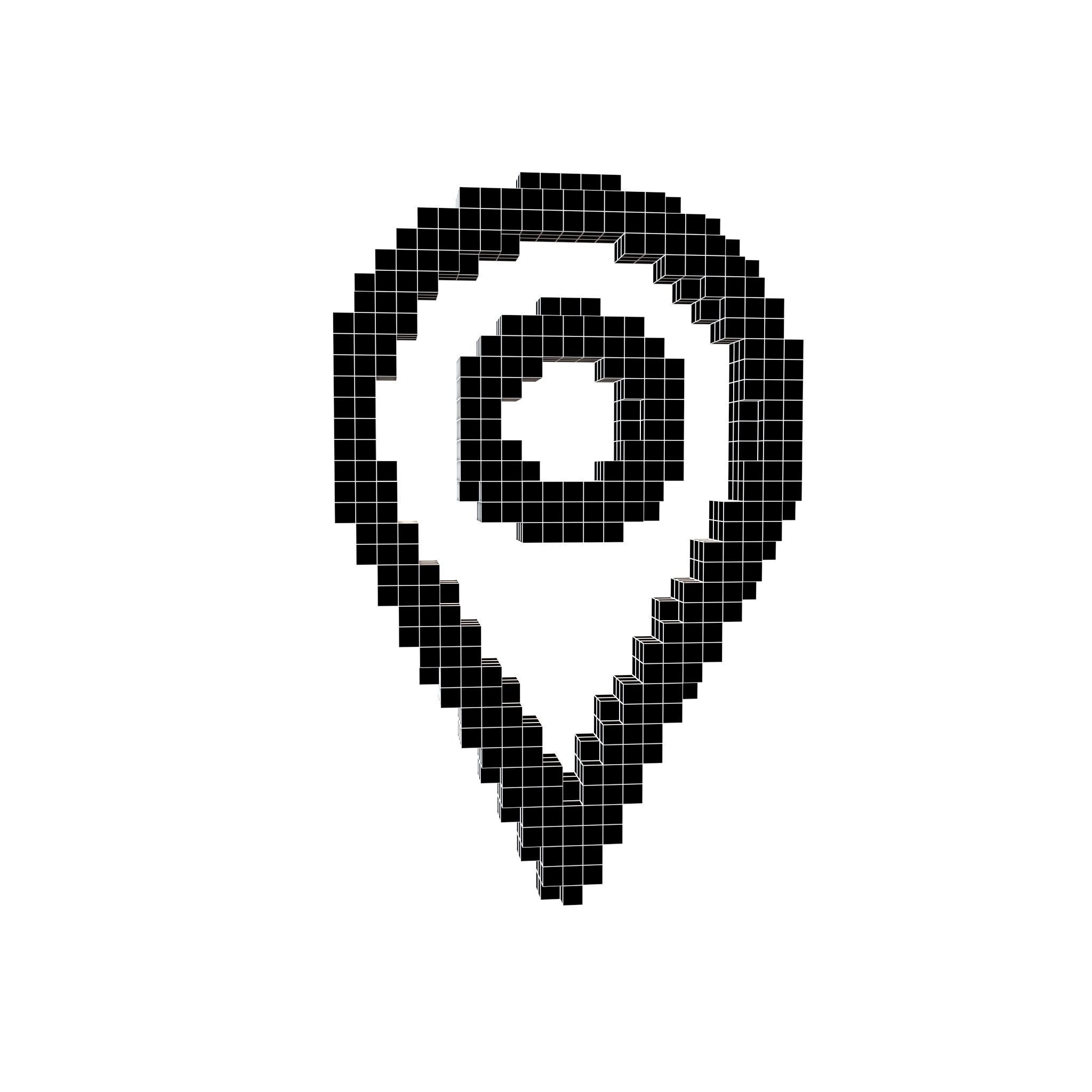 Voxel Map Tag v1 001 Low-poly 3D model_6