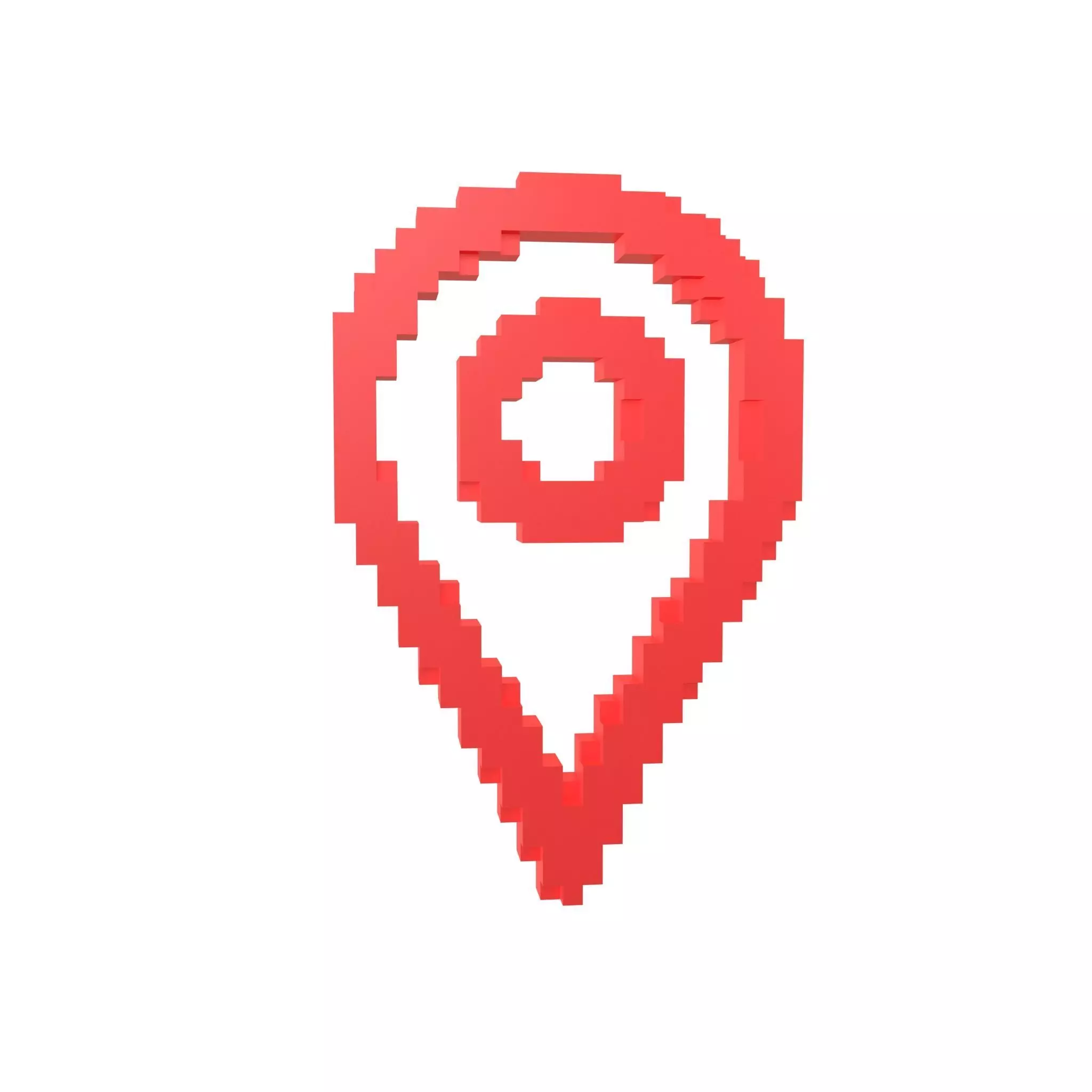 Voxel Map Tag v1 001 Low-poly 3D model_0