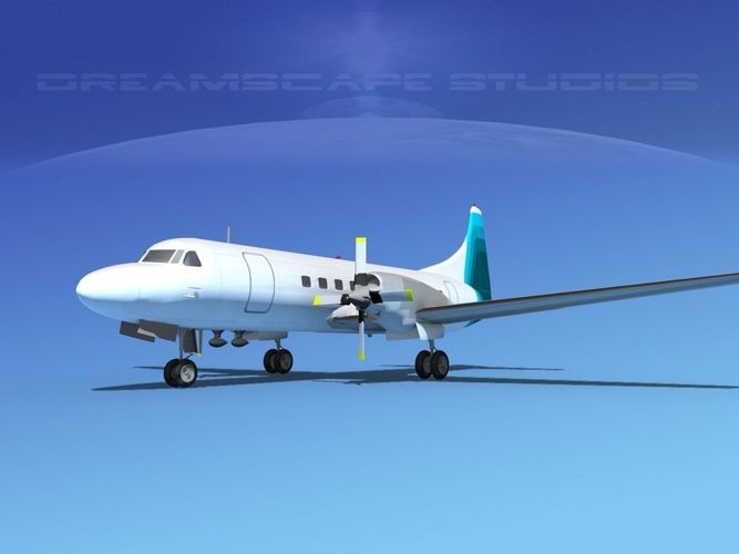 Convair CV-580 Corporate 7 3D model