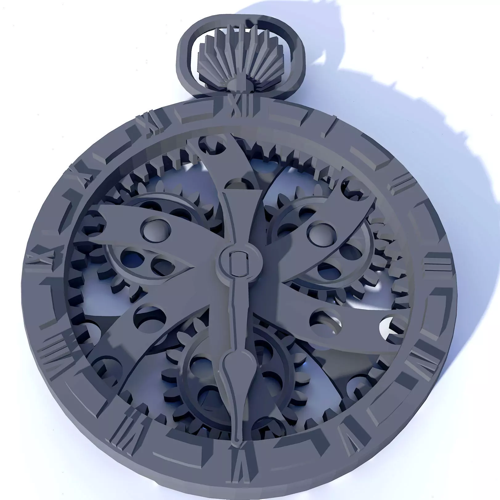 Steampunk Cosplay Pocket Watch 3D print model_0