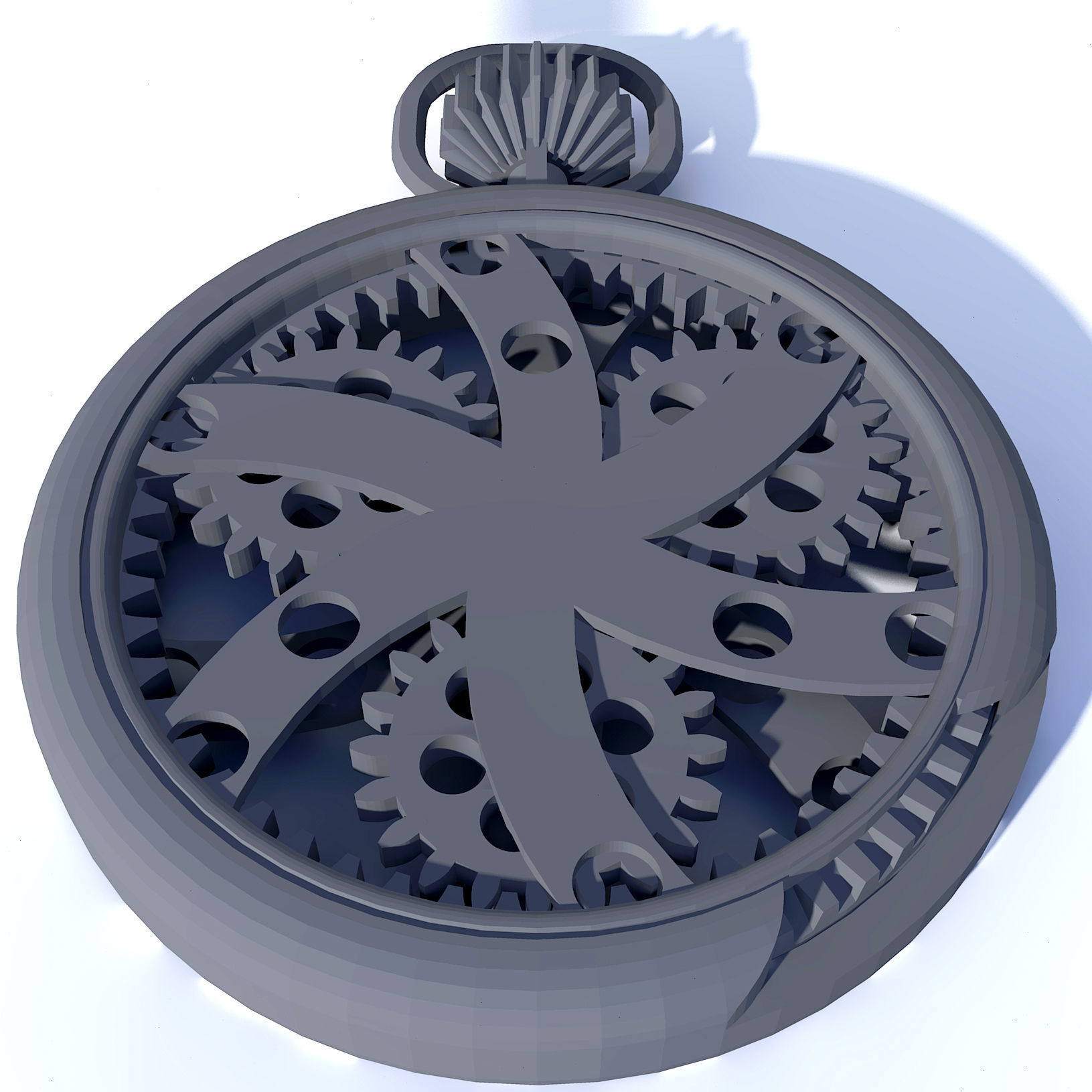 Steampunk Cosplay Pocket Watch 3D print model_6