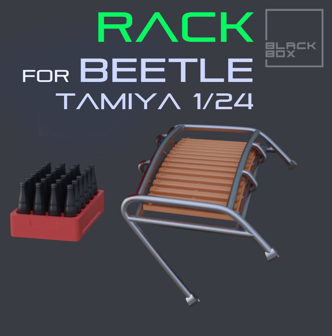 Roof Rack for Beetle Tamiya 1-24 Modelkit 3D print model_6