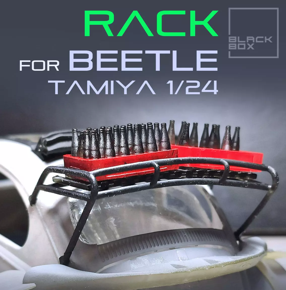 Roof Rack for Beetle Tamiya 1-24 Modelkit 3D print model_0