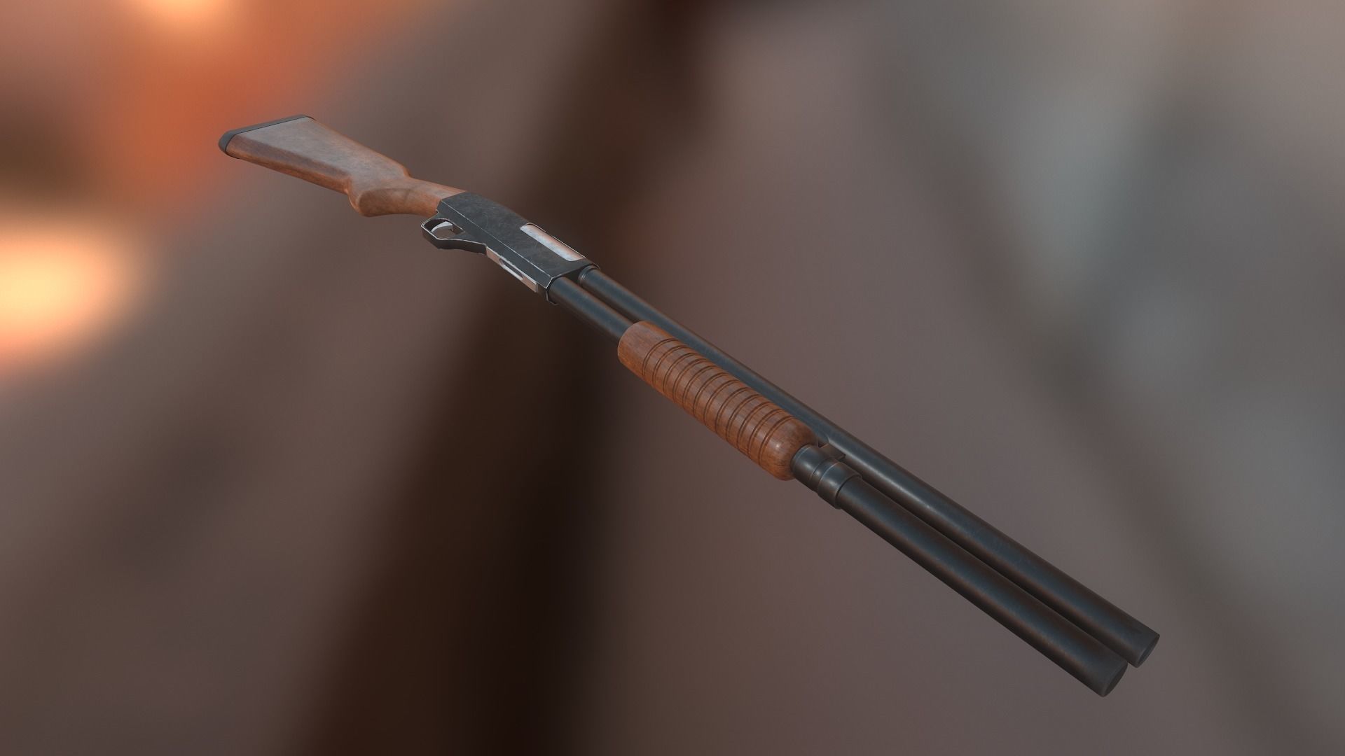 MP-133 shotgun Low-poly 3D model_3