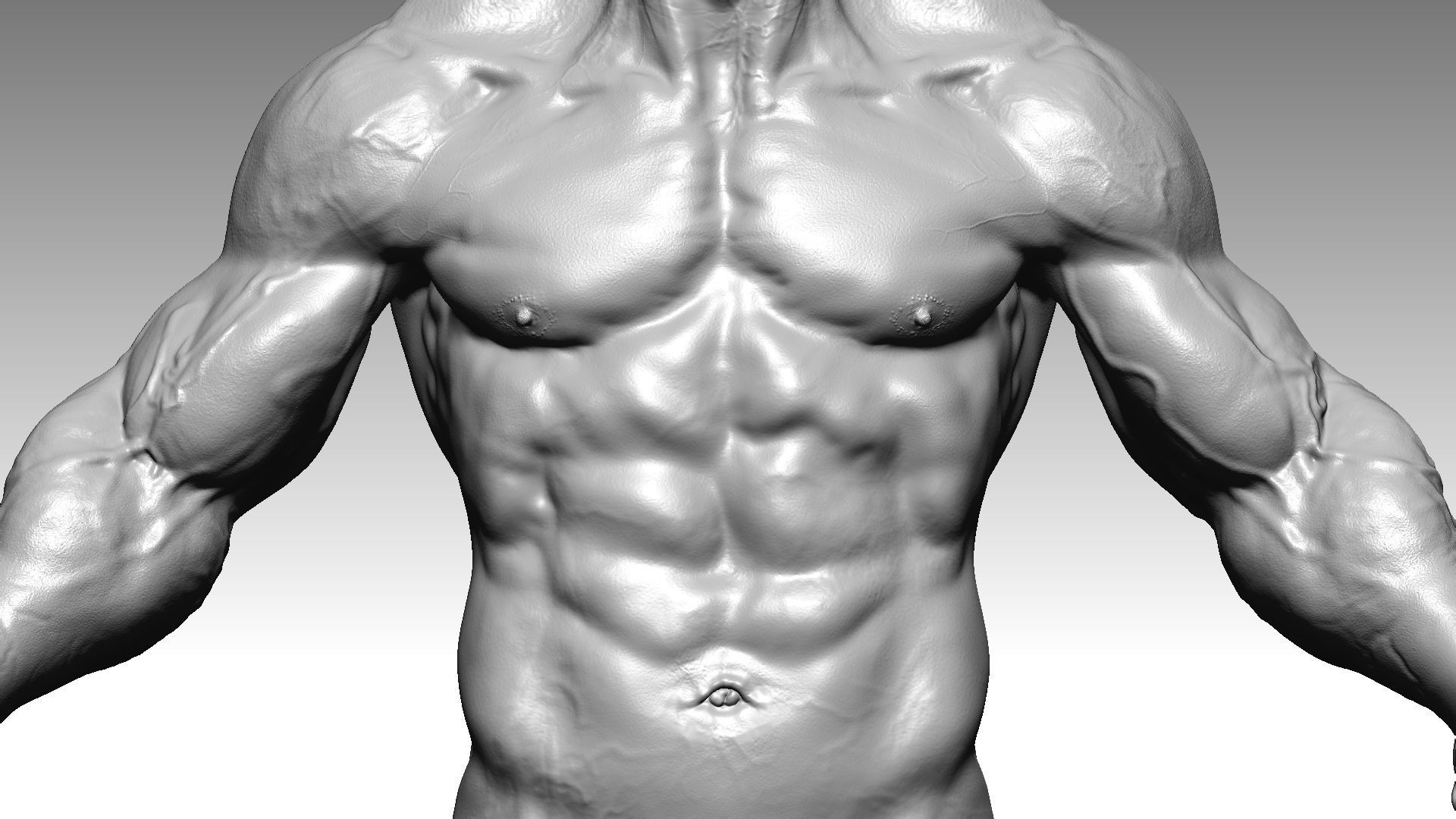 Orc HiPoly Hobbit style 3D model_7