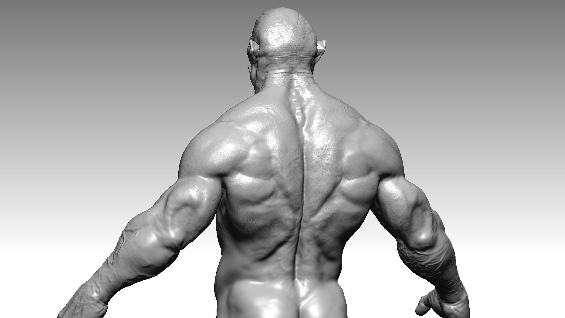 Orc HiPoly Hobbit style 3D model_9