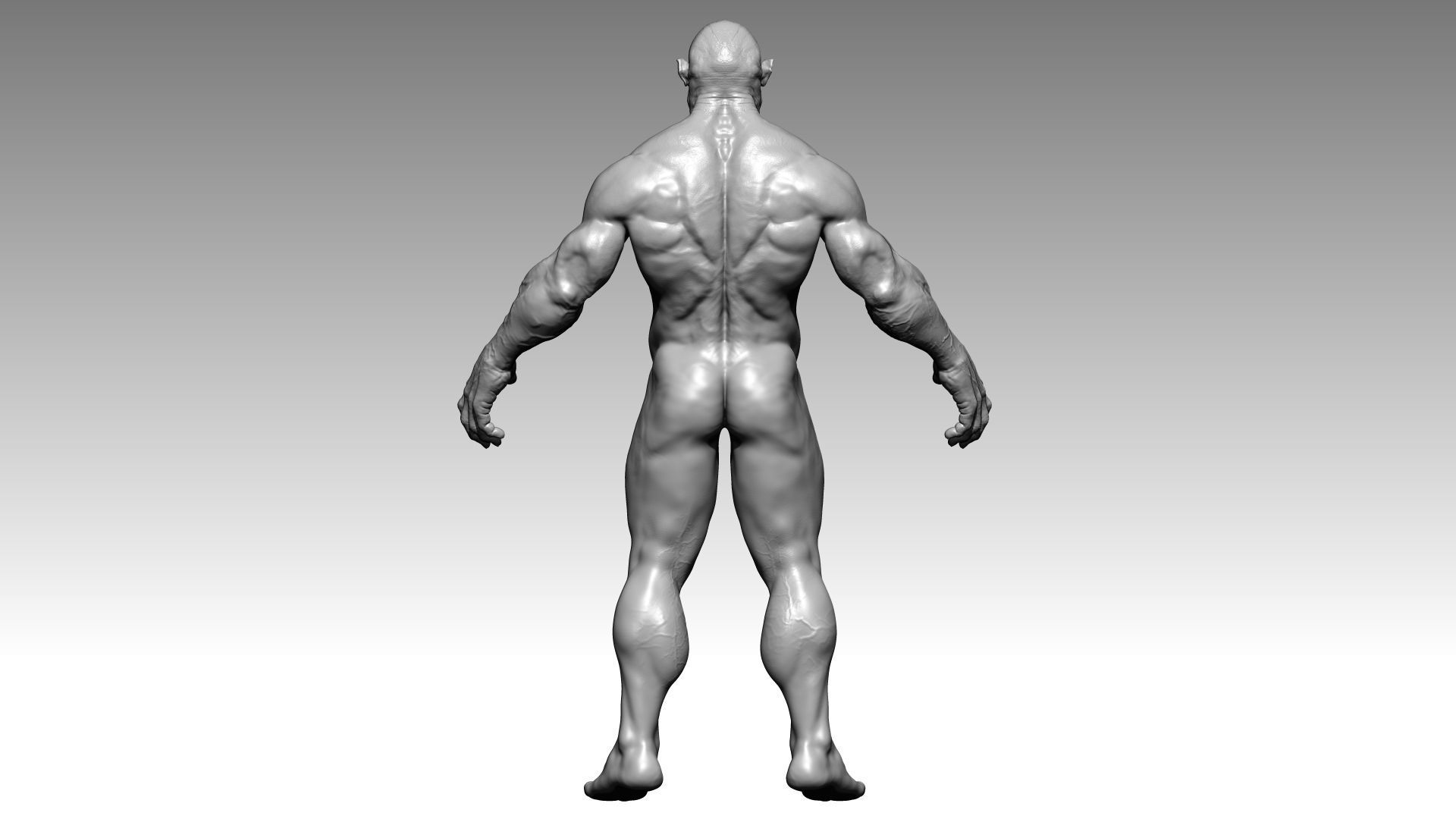 Orc HiPoly Hobbit style 3D model_6