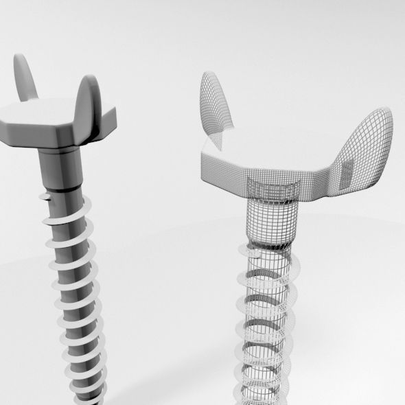 Drywall Screw 10 3D model_4