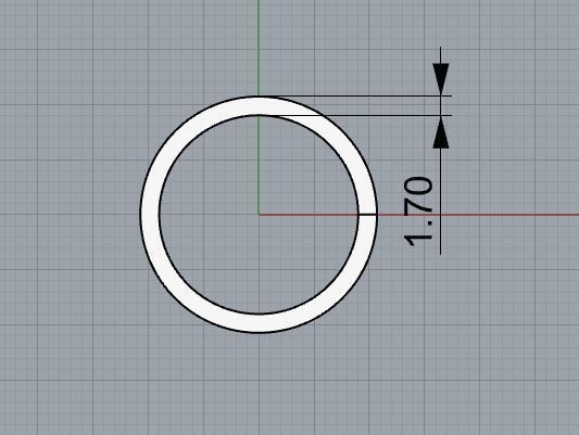 Ring Cuban Links Chain 4mm Wide with 4 Hole 3D print model_6
