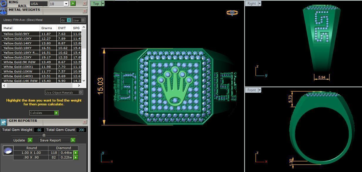 Mens Ring 01 3D print model_4