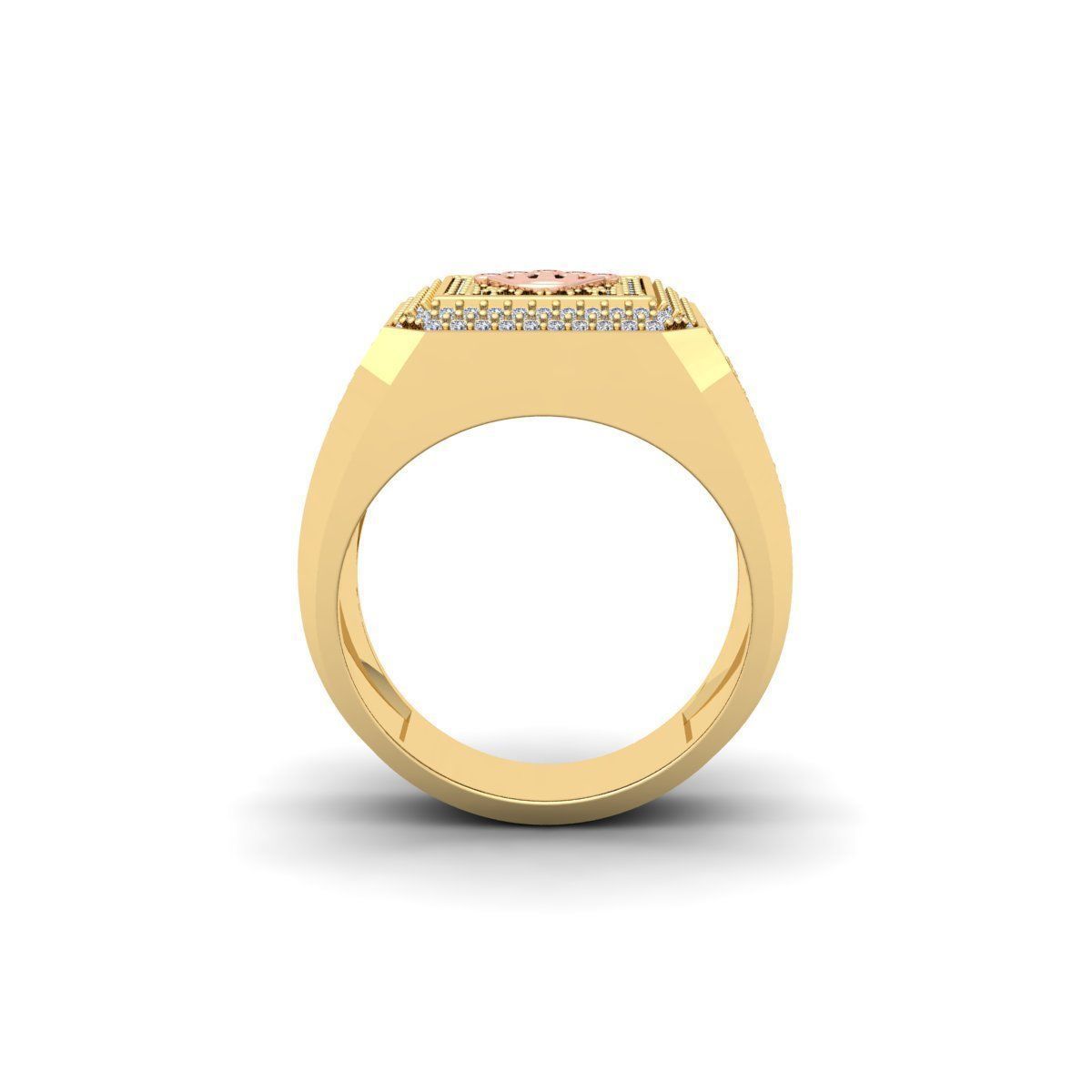 Mens Ring 01 3D print model_3