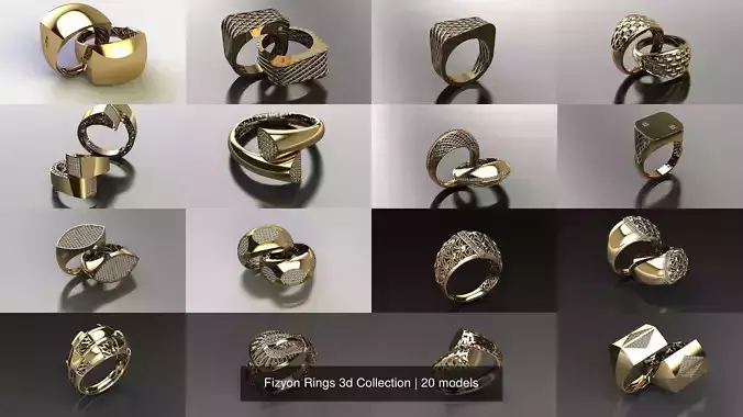 Fizyon 20 Rings 3d Collection
