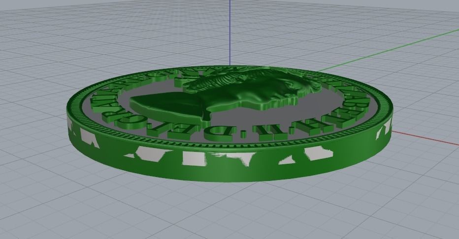 Elizabeth II coin 1125 3D print model_6