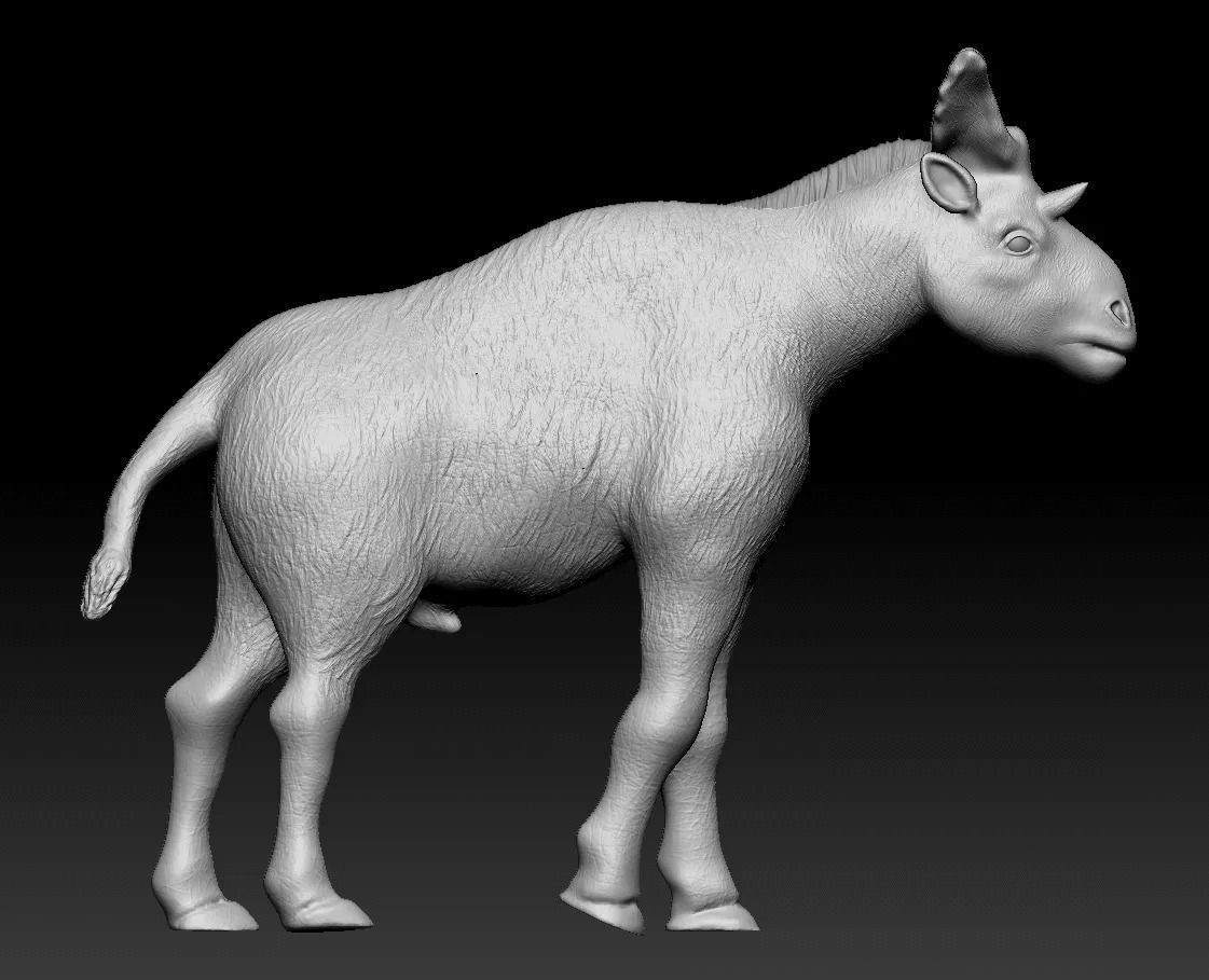 Shiva and Therium Sivatherium Giganteum Print STL 3D Figurine 3D print model_4