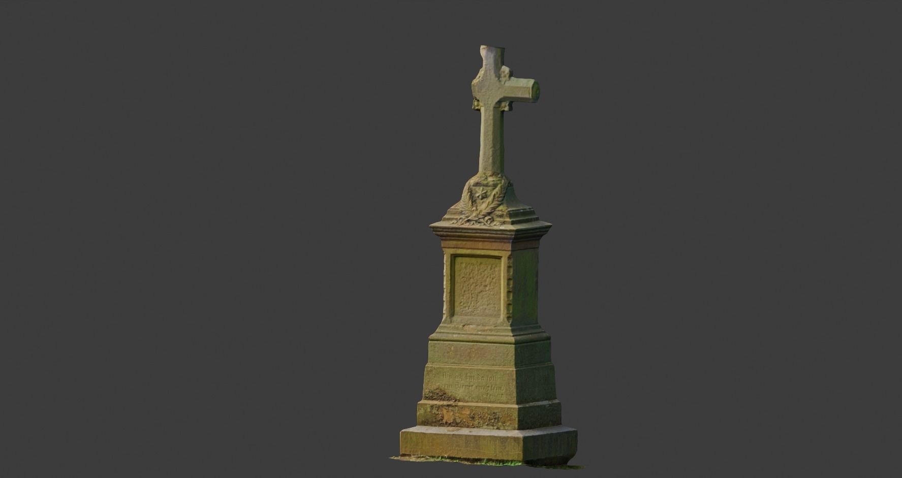 PBR 8x Gravestones Old Scanned Processed Set BIG Low-poly 3D model_9