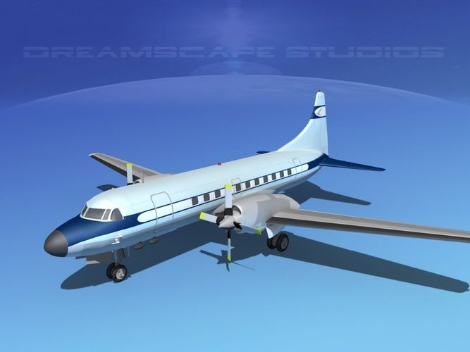 Convair CV-580 Corporate 8 3D model