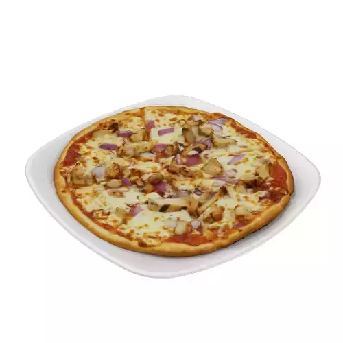 Chicken Pizza Low-poly 3D model
